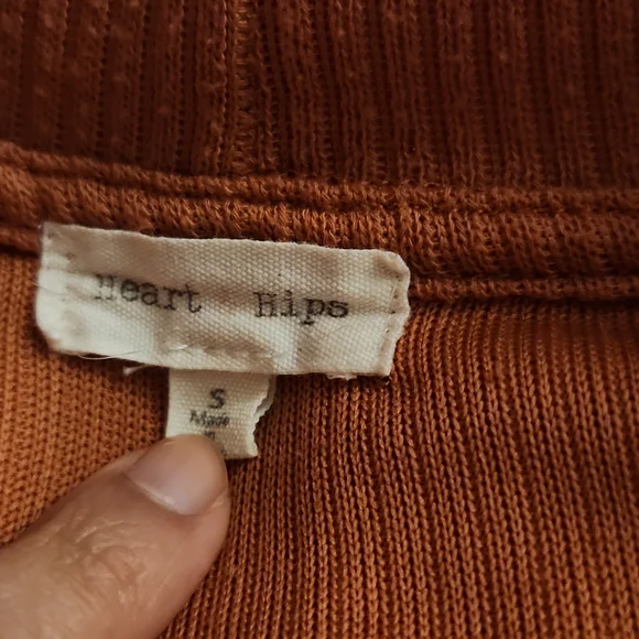 Copper Cropped Cardigan - Picture 3 of 3